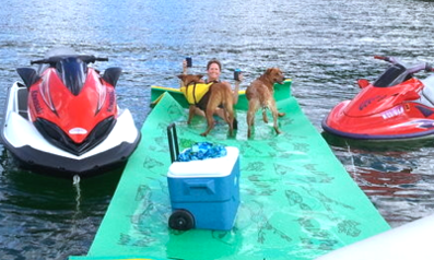the lily pad floating raft